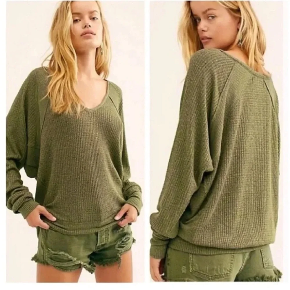 NWT Free People Santa Clara thermal ferngully - Picture 1 of 4